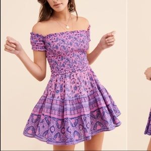 Spell & The Gypsy Collective - Journey Rara Mini Dress 💜🌸 - off the shoulder